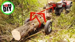 Using The Homemade Log Arch For ATV