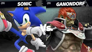 Super Smash Bros. Ultimate - Sonic vs Ganondorf
