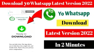 How To Download Yowhatsapp 2022 | How to Update Yowhatsapp