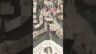 leap of faith in every assassin's Creed game in reverse #shorts  #assassinscreed