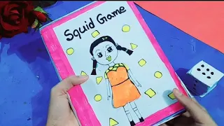 How To Make Squid Game / DIY Squid Gaming Book / Squid Game / Tasfia's Art And Craft / Gaming Book