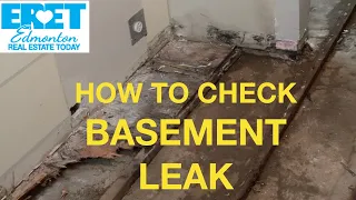 Will your basement leak?  | How to check for water leaks