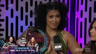 WILLIOW NIGHTINGALE SPEAKS ABOUT DOUBLE OR NOTHING - AEW: DYNAMITE 5/8/2024