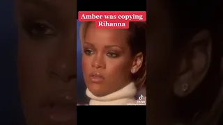 Amber Heard mimicking Rihanna