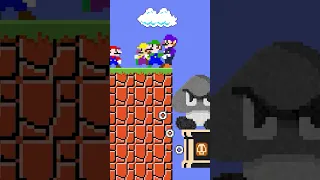 Can Mario Collect Sonic's Chaos Emeralds in New Super Mario Bros.Wii??? | Game Animation #shorts