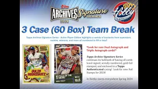 2024 ARCHIVES SIGNATURE SERIES 60 Box Team Break #1 eBay 03/21/24