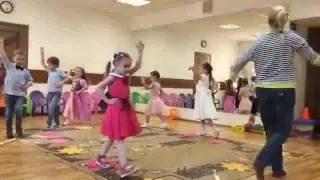 Открытый урок по ритмике. Танец МЫ В ГОРОД ИЗУМРУДНЫЙ. Детские танцы в детском саду. Дети 4-6 лет.