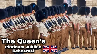 🇬🇧Trooping the Colour | The Queen's  Platinum Jubilee Rehearsal 4th May 2022