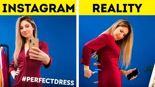 24  SIMPLE INSTAGRAM HACKS II Instagram vs Real Life