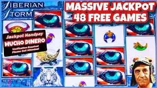 SIBERIAN STORM SLOT JACKPOT OVER $6K / NEVER BEFORE SEEN 48 FREE GAMES/ MUCH WATCH TILL THE END