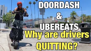 ELECTRIC SCOOTER DELIVERY | MAKING 💵 ON A SCOOTER WHILE MANY DOORDASH & UBEREATS DRIVERS QUIT