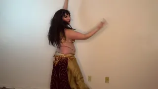 Athena belly dancing to Snake by Raqs Band