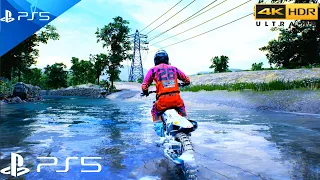 (PS5) Supercross 6 Enduro Looks Amazing | Ultra High Realistic Graphics [4K HDR 60fps]