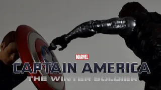 Captain America vs Winter Solider | Marvel stop motion | Highway Fight