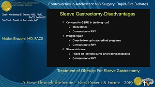 Treatment of Obesity: For Sleeve Gastrectomy