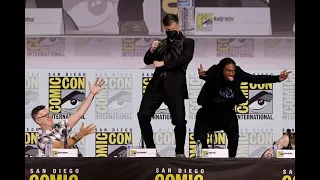 'SPIDER-MAN 2' Voice Actor Yuri Lowenthal Doing The Iconic Bully Maguire Dance #sdcc