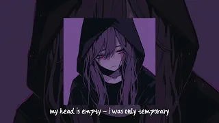 my head is empty - i was only temporary (slowed + reverb)