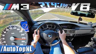 BMW M3 E90 4.0 V8 MANUAL | TOP SPEED on AUTOBAHN by AutoTopNL