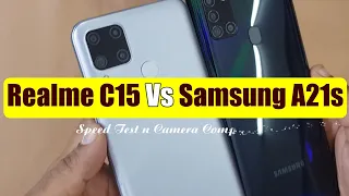 Realme C15 Vs Samsung A21s  || Camera Comparison 📱