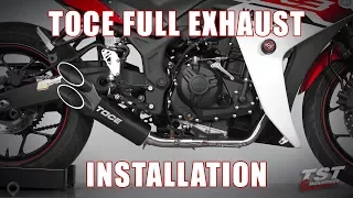 How to install Toce Razor Tip Full Exhaust on a 2015+ Yamaha R3 by TST Industries