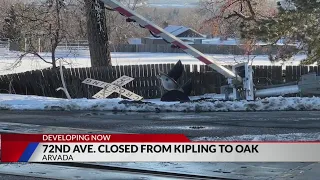 72nd Avenue railroad crossing closed, ‘unsafe’ after hit-and-run