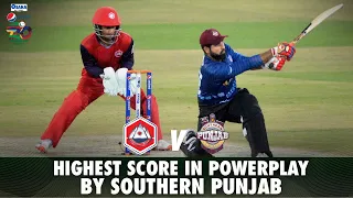 Highest Score In Powerplay | Northern vs Southern Punjab | Match 20 | National T20 2021 | PCB | MH1T