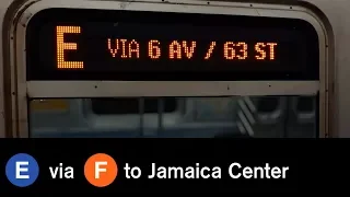 ᴴᴰ R160 E train announcements to Jamaica Center [Via 6 Av Line] [FULL ROUTE]