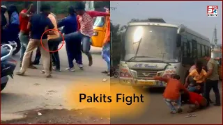 Pakiton Ki Fight Tadban X Road Par | Dekhiye Kis Tarah Kiya Gaya Hungama |@SachNews