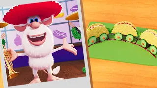 Booba ⭐ Taco Train - Food Puzzle 🌮🚂 New Episodes 💚 Moolt Kids Toons Happy Bear