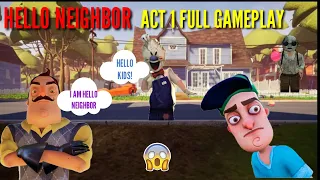 Hello neighbor gameplay in tamil! Act 1 full gameplay!vtg!