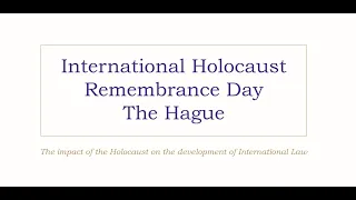 A look back at Holocaust Remembrance Day The Hague 2020