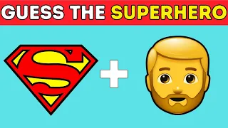 Guess the Superhero by Emoji Challenge 🦸‍♂️ | Marvel & DC Superheroes Emoji Quiz