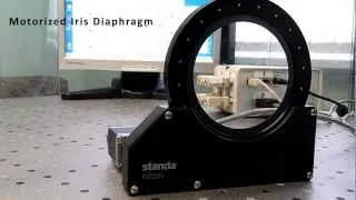 Motorized Iris Diaphragm - Full operation range