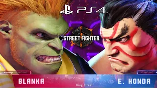 Street Fighter 6 PS4 Blanka VS E.Honda Gameplay 4K 69FPS🔥🤯