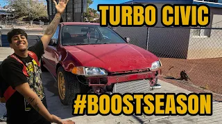 TURBOING MY 1995 Honda Civic!! | #BOOSTSEASON 🐌 | B20 TURBO PT. 2 |