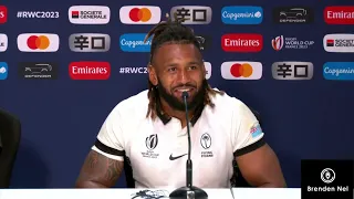 RWC2023: Fiji press conference after loss to Wales