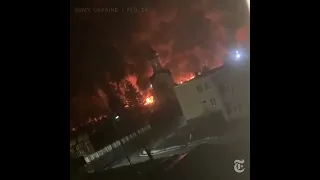 Video of heavy firefight in Ukrainian city of Sumy