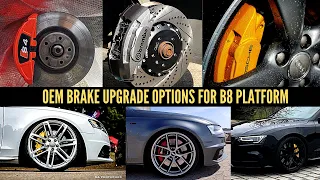 Audi B8 S4 S5 Big Brake Upgrade Options Inc Brembo 8 Pots