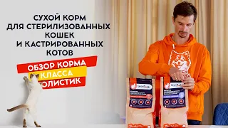 Корм для стерилизованных кошек и кастрированных котов. Обзор холистик корма марки GRANDHOLI.