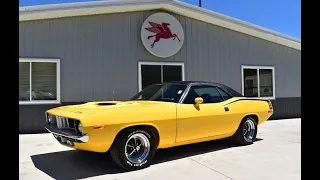 Nearly Perfect 1972 Cuda at Coyote Classics