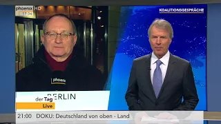 Koalitionsverhandlungen: Erhard Scherfer und Prof. Volker Kronenberg am 05.02.18