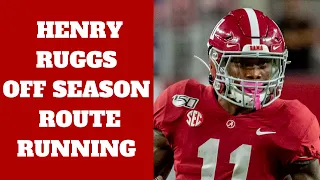 Henry Ruggs Off Season Route Running Breakdown