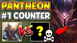 HOW TO BEAT PANTHEON'S #1 COUNTER! | Unranked to Challenger Pantheon ONLY
