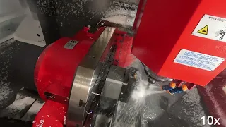 NCG CAM simultaneous 5-axis machining of Acetal using End Mill, Taper Barrel and T-Slot cutters.