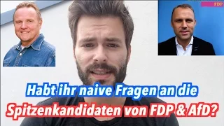 Habt ihr Fragen an die Berliner Spitzenkandidaten von AfD und FDP?