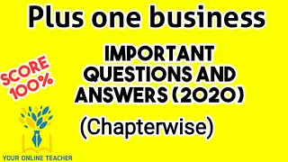 PLUS ONE BUSINESS IMPORTANT QUESTIONS AND ANSWERS(2020)