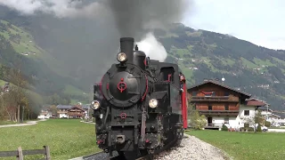 Dampflok Gerlos auf der Zillertalbahn (HD)