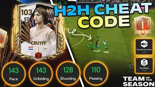 EXPLOSIVE 🔥🔥!! New TOTS Icon Cruyff is Cooking Every Defenders in H2H || FC Mobile