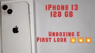 iPhone 13 128 GB Starlight Unboxing & First Look