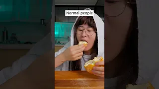 How to eat bread